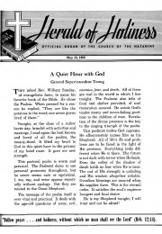 Title Page of Herald of Holiness - May 18, 1955
