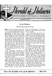 Title Page of Herald of Holiness - September 21, 1955.