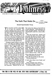 Title Page of Herald of Holiness - November 5, 1952