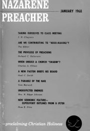 Title Page of Nazarene Preacher