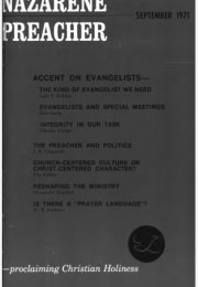 Title Page of Nazarene Preacher