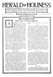 Title Page of Herald of Holiness - April 24, 1918