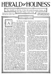 Title Page of Herald of Holiness - August 6, 1919