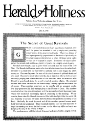 Title Page of Herald of Holiness - July 28, 1920
