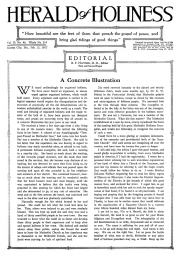 Front page of Herald of Holiness - February 15, 1922