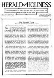 Front page of Herald of Holiness - May 31, 1922