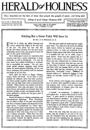 Front page of Herald of Holiness - May 30, 1923