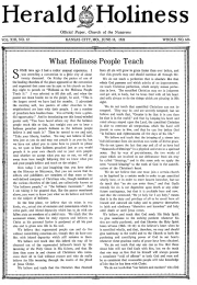 Front page of Herald of Holiness - June 18, 1924