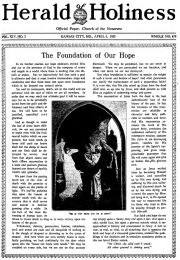 Herald of Holiness - April 8, 1925