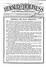 Front page of Herald of Holiness - January 26, 1927