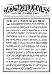 Front page of Herald of Holiness - March 16, 1927