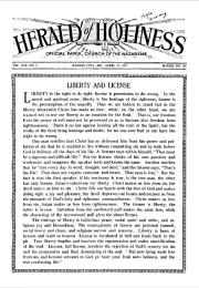 Front page of Herald of Holiness - April 27, 1927