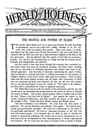 Front page of Herald of Holiness - August 24, 1927