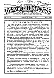 Front page of Herald of Holiness - October 19, 1927