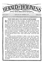 Front page of Herald of Holiness - December 21, 1927