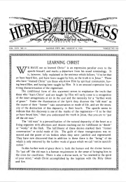 Front page of Herald of Holiness - August 15, 1928