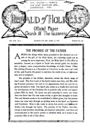 Front page of Herald of Holiness - April 23, 1930