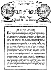 Front page of Herald of Holiness - June 18, 1930