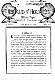 Front page of Herald of Holiness - July 23, 1930