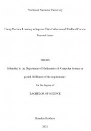 Using Machine Learning to Improve Data Collection of Wildland Fires in Forested Areas