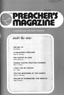 Title Page of Preacher's Magazine