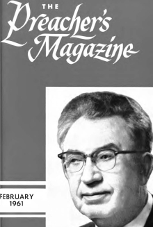 Title Page of Preacher's Magazine Photo of U. E. Harding