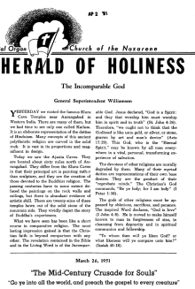 Title Page of Herald of Holiness - March 26, 1951