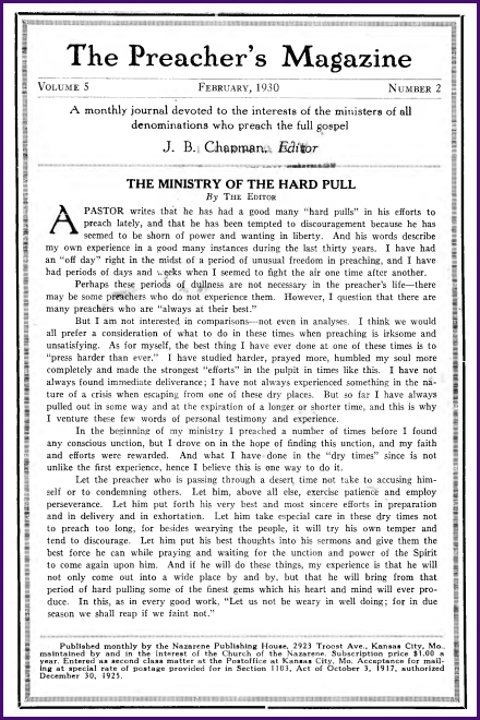 Cover of Preacher's Magazine