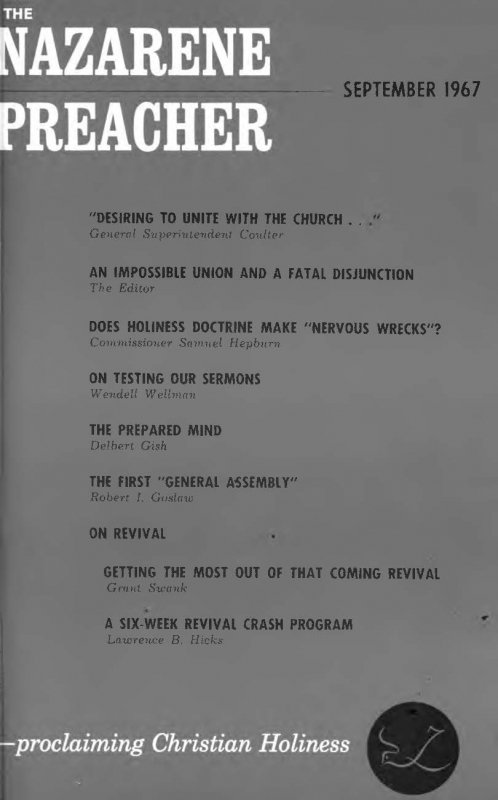 Title Page of Nazarene Preacher
