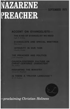 Title Page of Nazarene Preacher