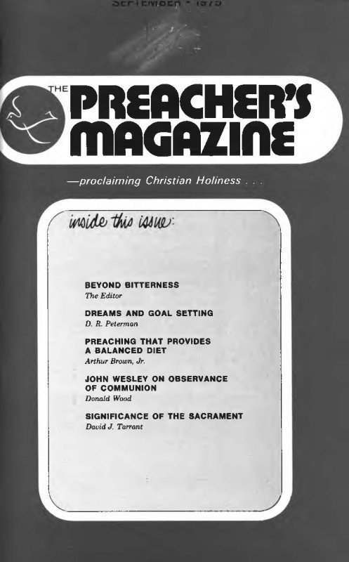 Title Page of Preacher's Magazine