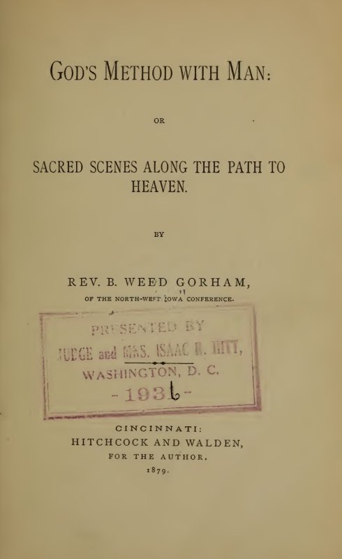 Title Page Image of Book God's Method with Man