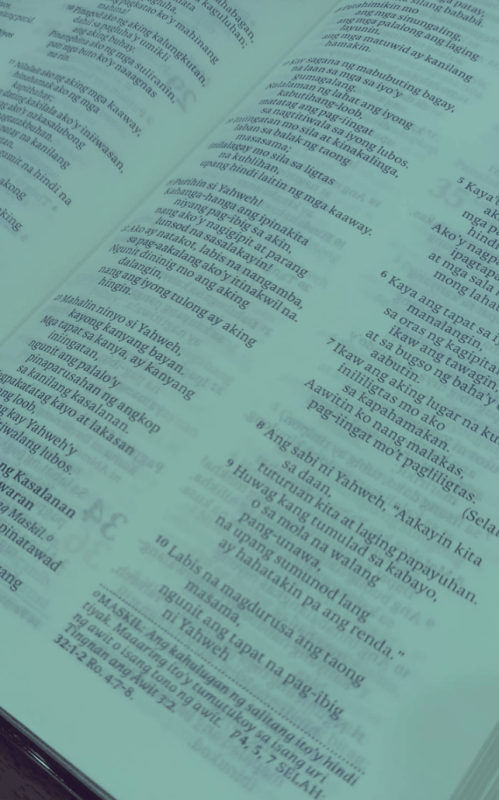 Tagalog Bible Sea Green
