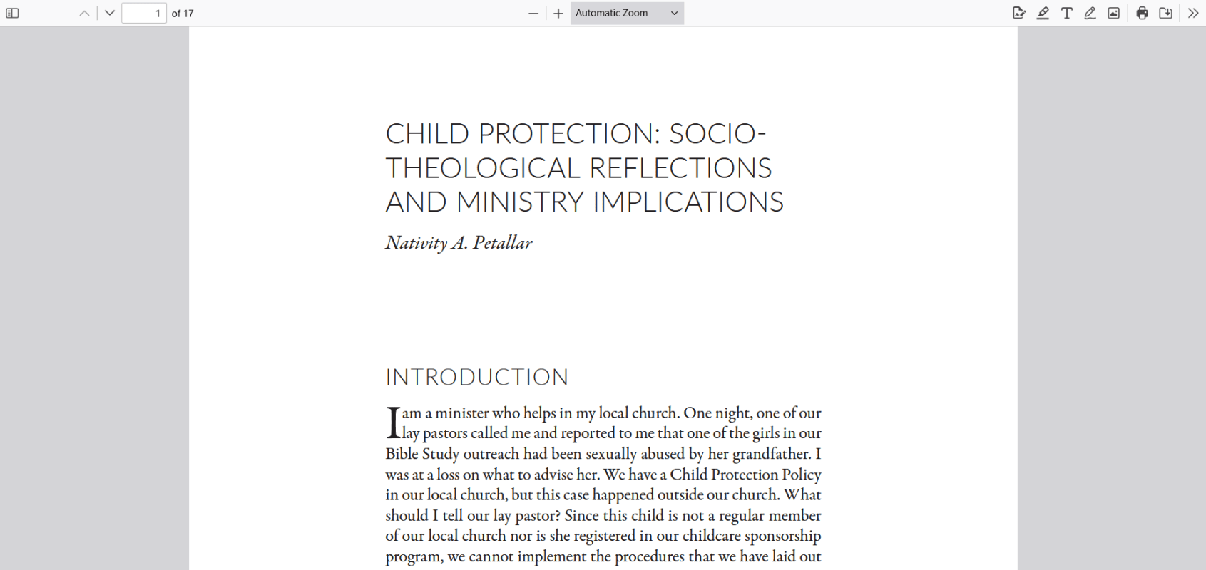 Child Protection intro page image 
