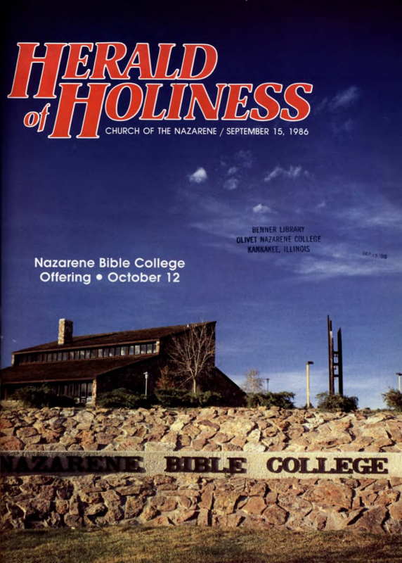 Herald of Holiness - September 15, 1986