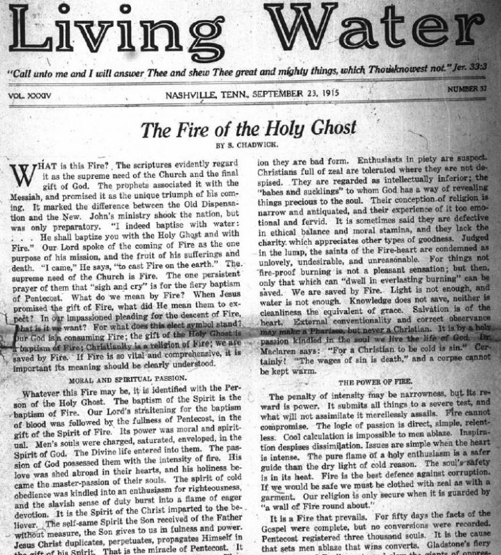 Living Water, Sept. 23, 1915
