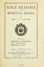 Bible Readings and Spiritual Essays